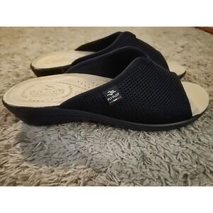 New Fly Flot Womens Navy Blue Sandals Made In ItalyAnti Shock EU 40 US 9